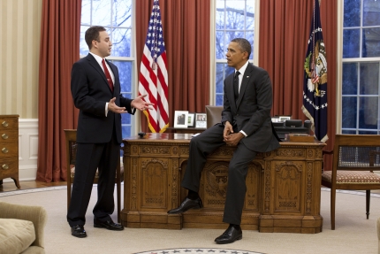 President Barack Obama and 2011 SAVE Award Winner Matthew Ritsko 