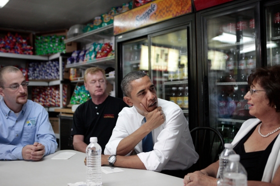 President Obama Speaks with Small Business Owners 