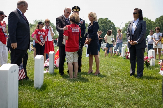 Vice President Biden and Dr. Jill Biden Visit with Families in Arlington
