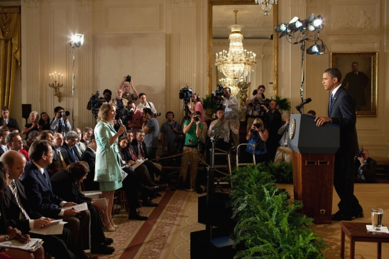 The President Takes a Question on the BP Oil Spill Response