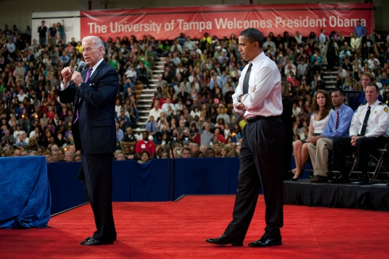 The Vice President Speaks at a Town Hall with the President in Tampa, Florida