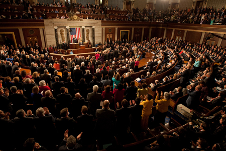 The President's address to a joint session of Congress