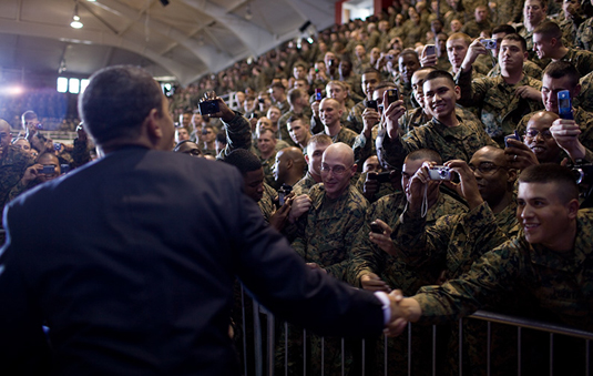 President Obama at Camp LeJeune