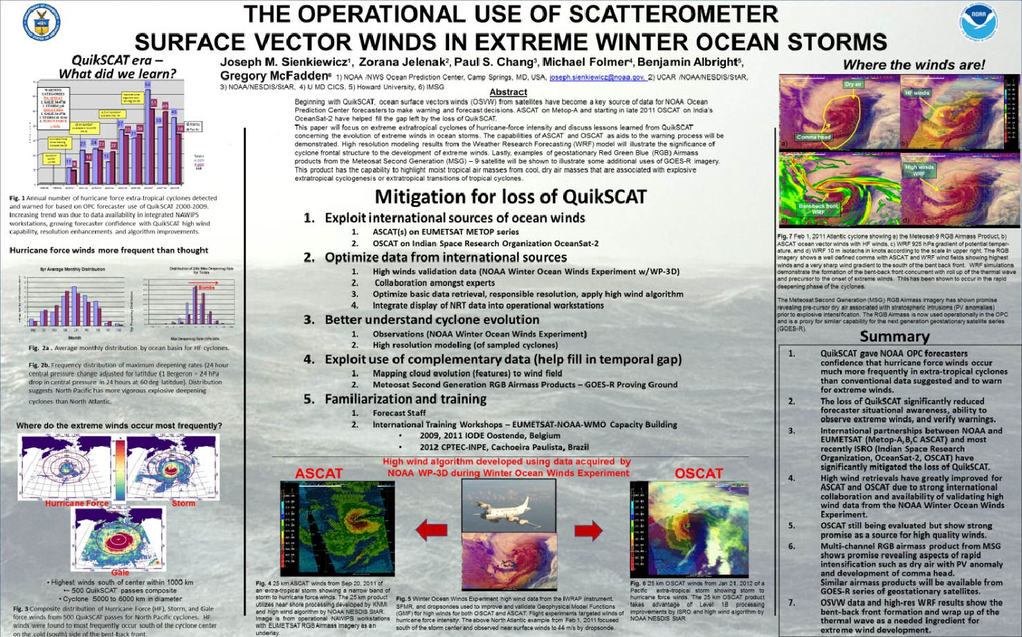 The application of satellite remote sensed ocean surface vector winds for marine warnings and forecasts.
