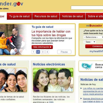 Photo: healthfinder.gov’s wellness and prevention info is also available in Spanish! Check it out and be sure to share it with those you know who speak Spanish: http://1.usa.gov/SJNFgq 
–Emily, healthfinder.gov