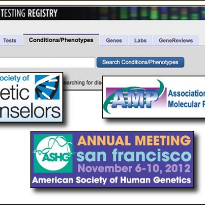 Photo: Join the 88 laboratories that have already registered 586 tests with the NIH Genetic Testing Registry (GTR, http://1.usa.gov/SYpGWk). GTR staff will show you how during this fall's annual genetics meetings. Arrange a personal meeting with GTR staff at the AMP, NSGC or ASHG conferences. Learn more: (http://1.usa.gov/Tss34x)