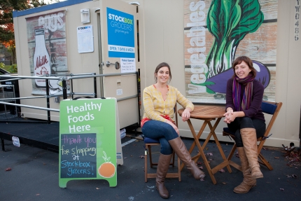 Carrie Ferrence and Jacqueline Gjurgevich of Stockbox Grocers