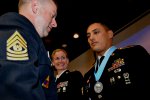 Three Citizen Soldiers inducted into the Sergeant Audie Murphy Club each credit their...