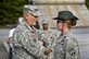 Army Chief of Staff Gen. Ray Odierno, left, speaks to Sgt. Serina Glass as he visits basic facilities on Fort Jackson, S.C., Oct. 25, 2012.  U.S. Army photo by Staff Sgt. Teddy Wade