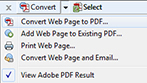 Save web pages as PDF files