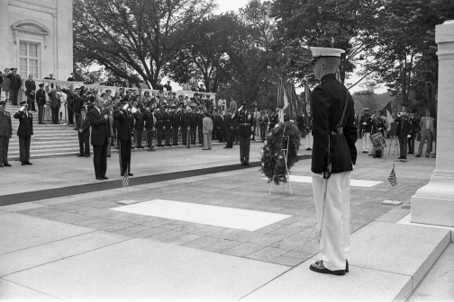 Gerald R. Ford at the Tomb of the Unknown Soldier