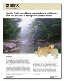 Specific Conductance Measurements in Central and Western New York Streamsâ€”A Retrospective Characterization
