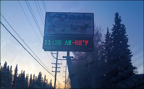 Fairbanks Temperature Reading