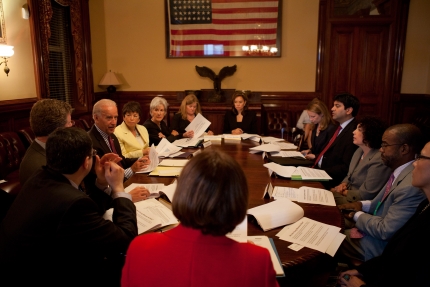 Vice President Joe Biden holds a Cabinet-level meeting on the Administration’s efforts