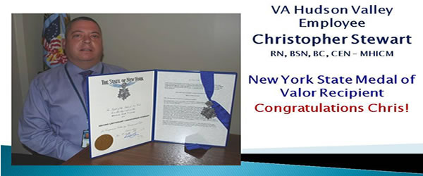 NY Guard Member Awarded Medal for Valor. Stewart is a Hudson Valley VA Nurse