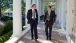President Obama Walks with Senior Advisor David Plouffe