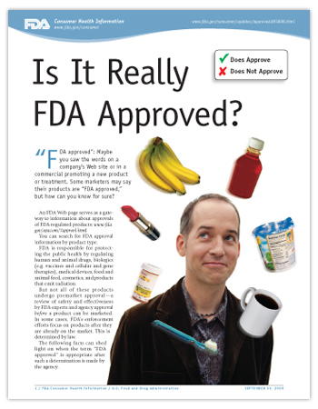 FDA-regulated products: bananas, medicine, cosmetics