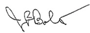 Signature of Joshua B. Bolten