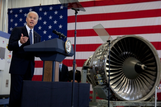 Vice President Joe Biden speaks at Albany Engineered Composites