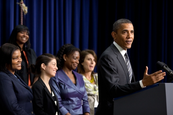 President Obama Delivers Remarks at the White House Forum on Women and the Economy