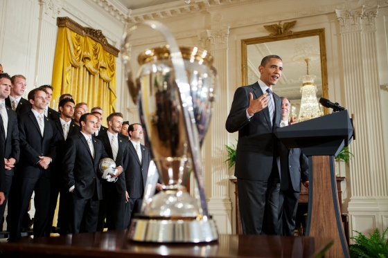 President Barack Obama Welcomes Major League Soccer Champions, the LA Galaxy