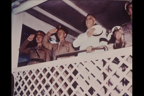 FDR at 1942 Memorial Day Parade