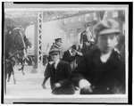 Two policemen arresting a striker in Express strike, New York City, LC-USZ62-116722