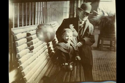  Herbert Hoover and son