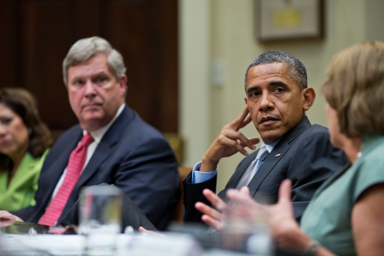 President Barack Obama meets with the White House Rural Council (August 7, 2012)