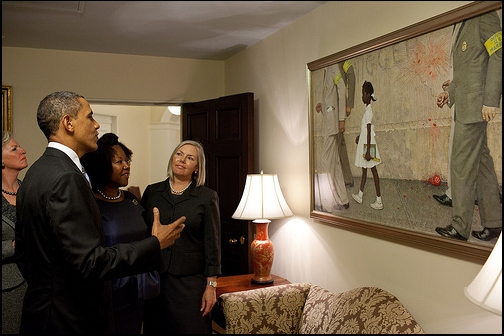 President Barack Obama with Ruby Bridges