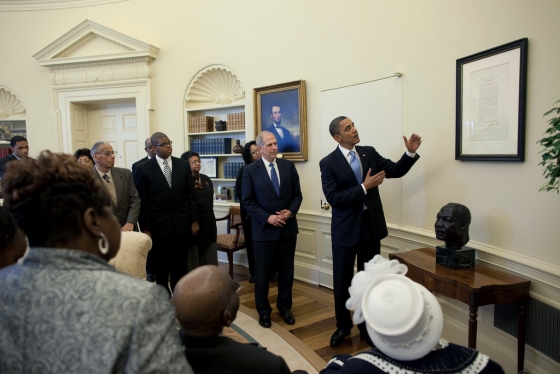 The Emancipation Proclamation in the Oval Office