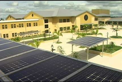 Solar Panels at Charlotte High School
