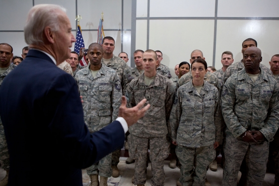 Vice President Joe Biden at Camp Victory, Iraq