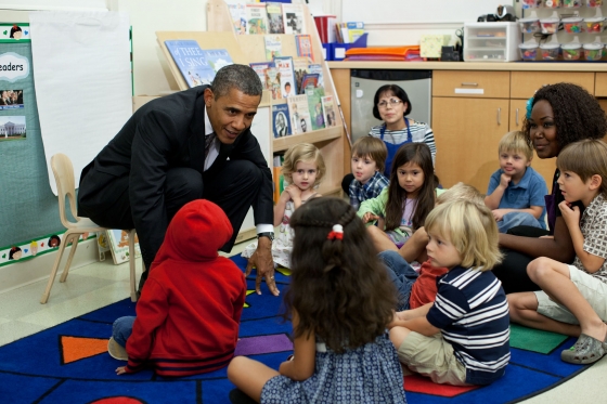 President Barack Obama at the Lab School in Mesquite, Texas