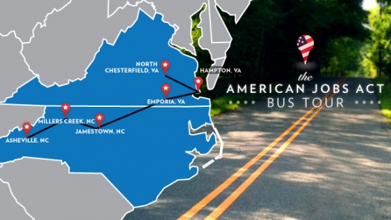 Bus Tour Map Graphic 