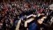 President Barack Obama Waves At The Conclusion Of His State Of The Union Address 