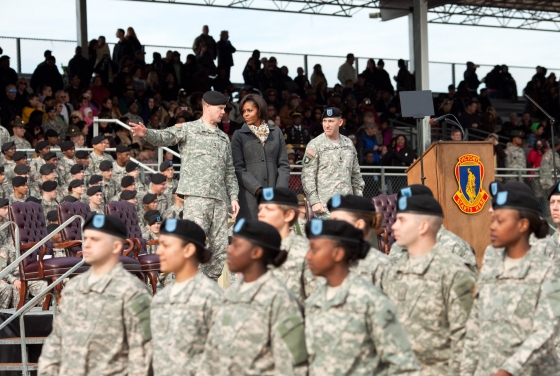 First Lady Attends Basic Training Graduation