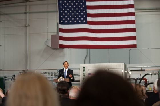 President Barack Obama Holds a Town Hall Meeting at ElectraTherm, Inc. in Reno, Nevada