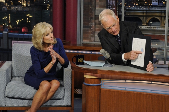 Dr. Jill Biden on the Late Show with David Letterman  