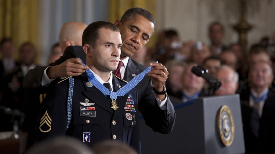 President Barack Obama Presents the Medal of Honor to Staff Sergeant Salvatore Giunta 
