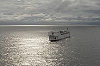 The Military Sealift Command hospital ship USNS Comfort (T-AH 20) transits the Pacific Ocean en route to La Union, El Salvador during Continuing Promise 2009.