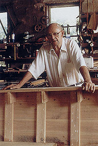 Joe Reid in his workshop