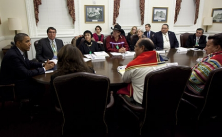 President Obama meets with Tribal Leaders, December 2, 2011. (Official White House Photo by Pete Souza)