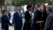 President Barack Obama Greets Guest At The National September 11 Memorial