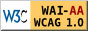 Level A conformance icon, W3C-WAI Web Content Accessibility Guidelines 1.0