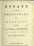 Essays on the Principles of Morality and Natural Religion