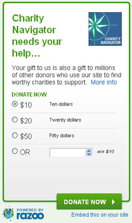 Donate to Charity Navigator