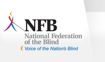 National Federation of the Blind logo and tagline - Voice of the Nation's Blind