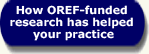 How OREF-funded research has helped your practice