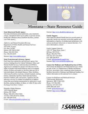 Montana-State Resource Guide